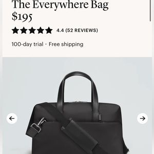 Away the everywhere bag black weekender work gym bag luggage